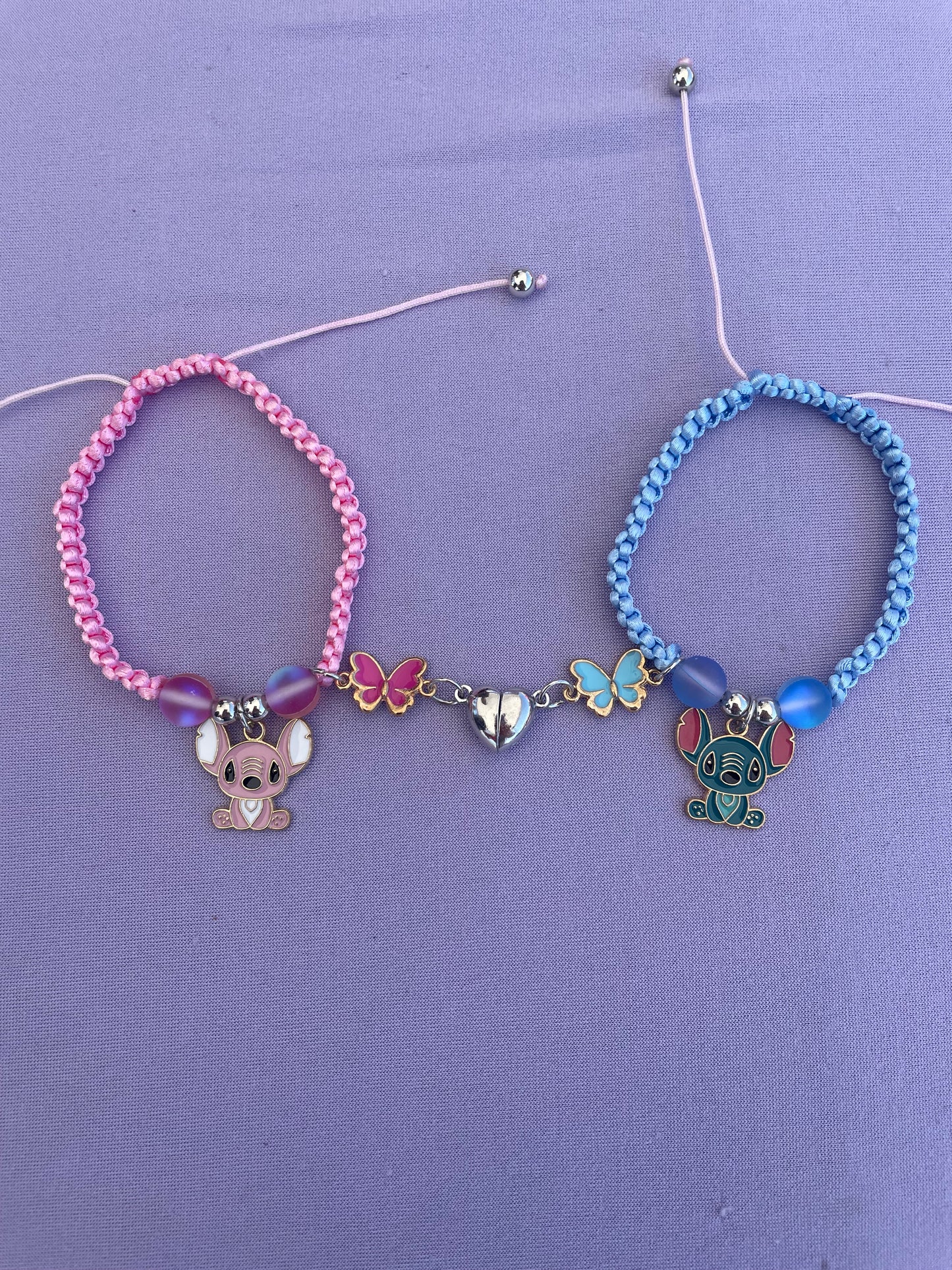 Stitch Butterfly Matching Bracelets