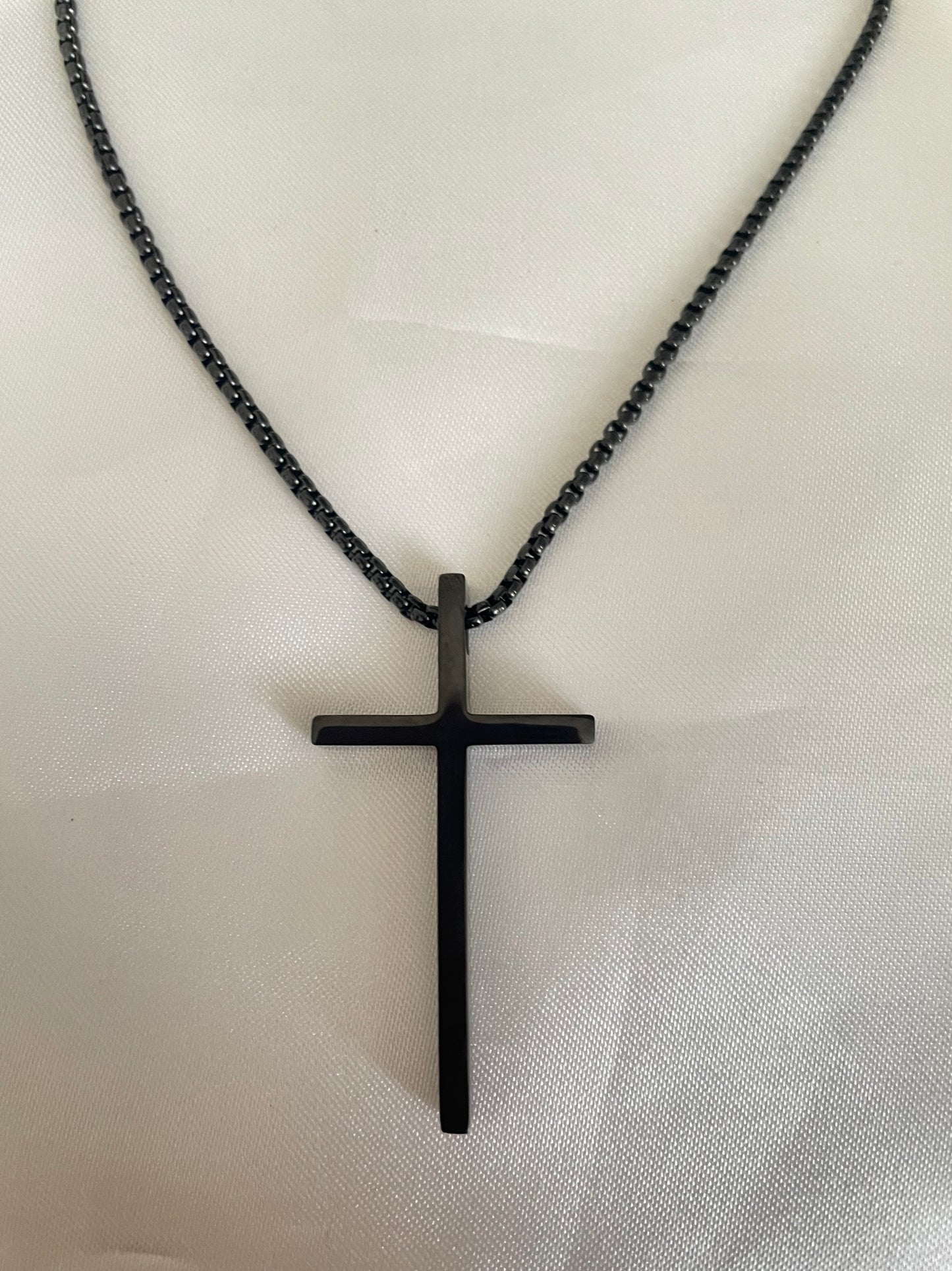 Black Cross Necklace