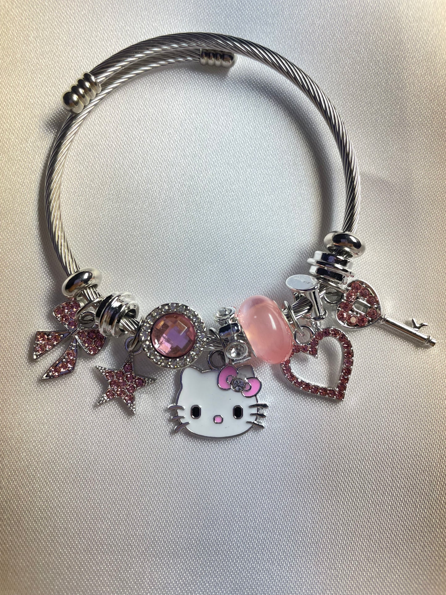 Pink Hello Kitty Charm Bracelet