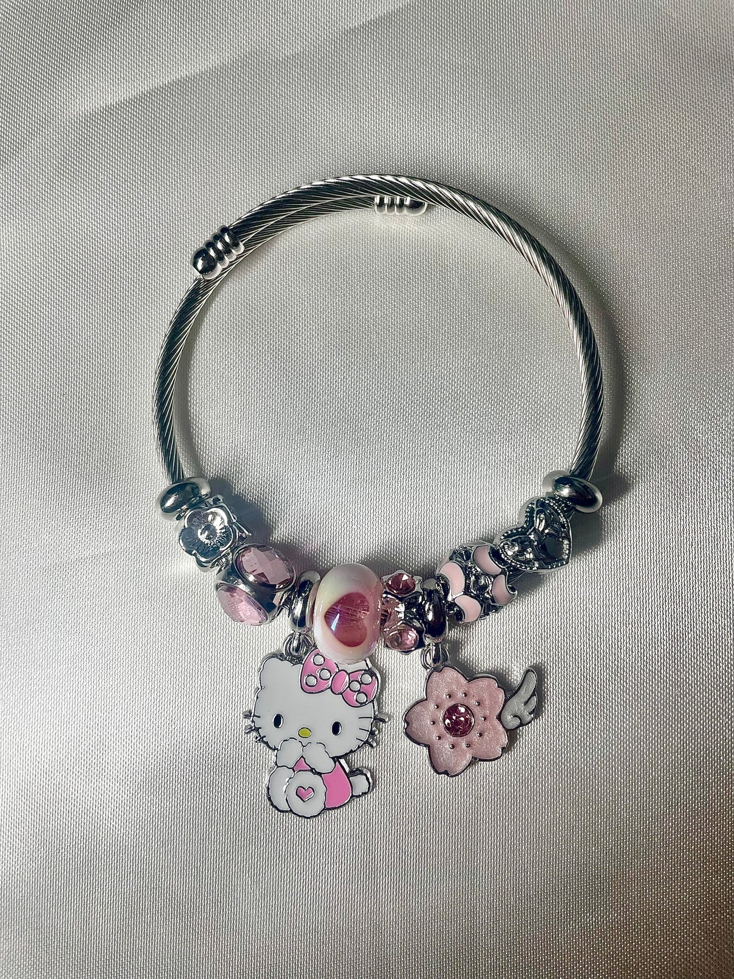 Hello Kitty Cherry Blossom Charm Bracelet
