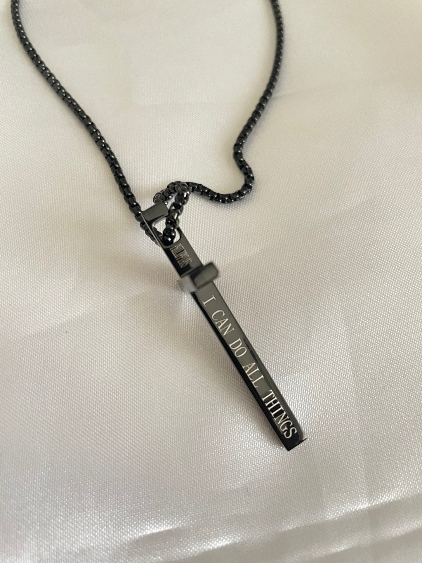 Black Cross Necklace
