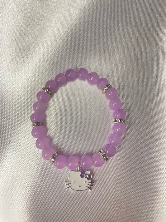 Purple hello kitty bracelet